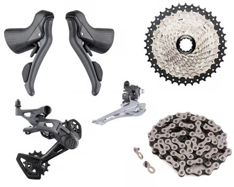 Microshift Sword 2x Gravel Groupset (Black) (www.roy-prima.com)