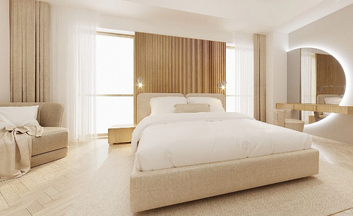 Deseo upholstered bed