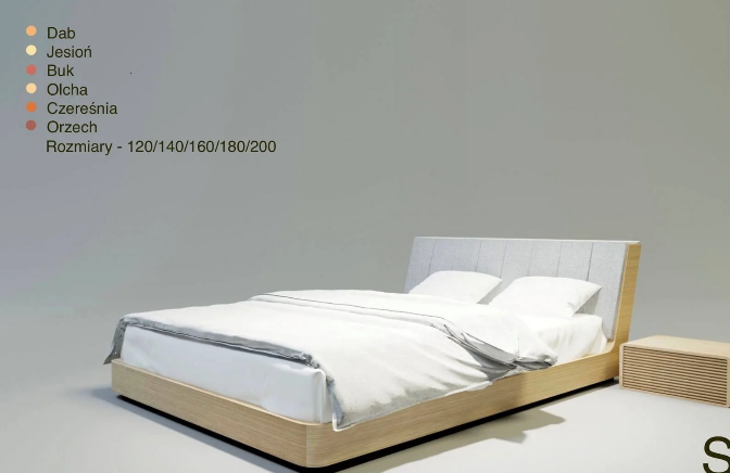 Solid Wooden Bed