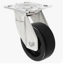Food Service Casters with Top Plate