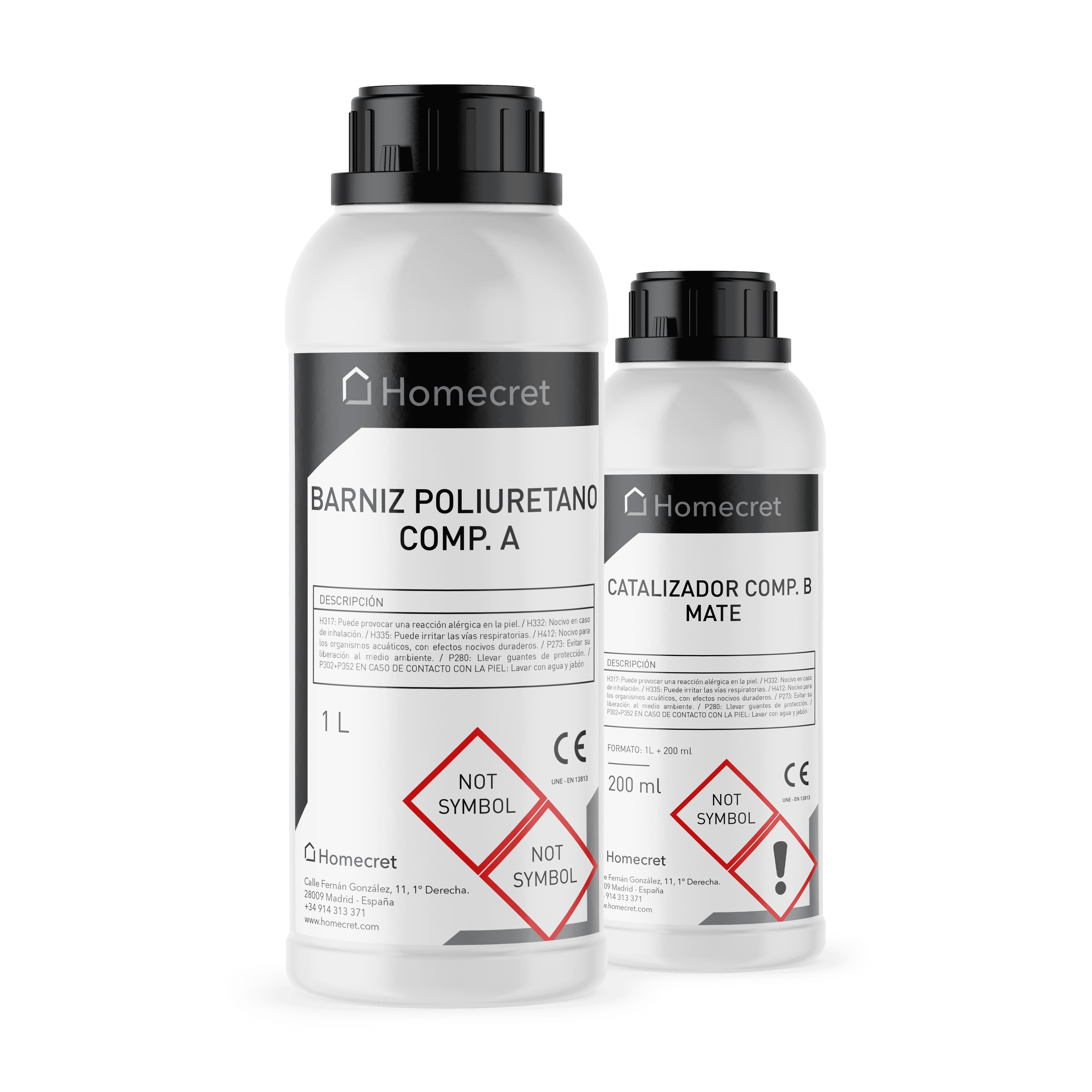 Barniz Poliuretano Bicomponente 1L+0.2L (A especificar, Mate, Brillo o Satinado)