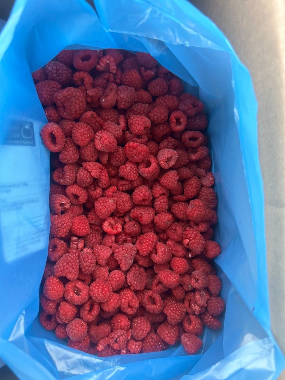 Frozen raspberry