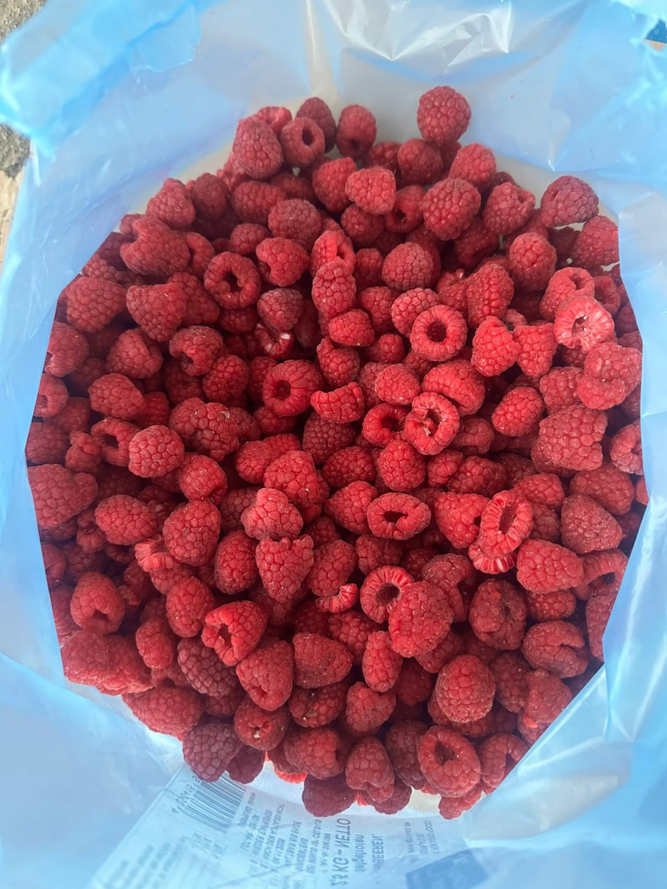 Frozen raspberry