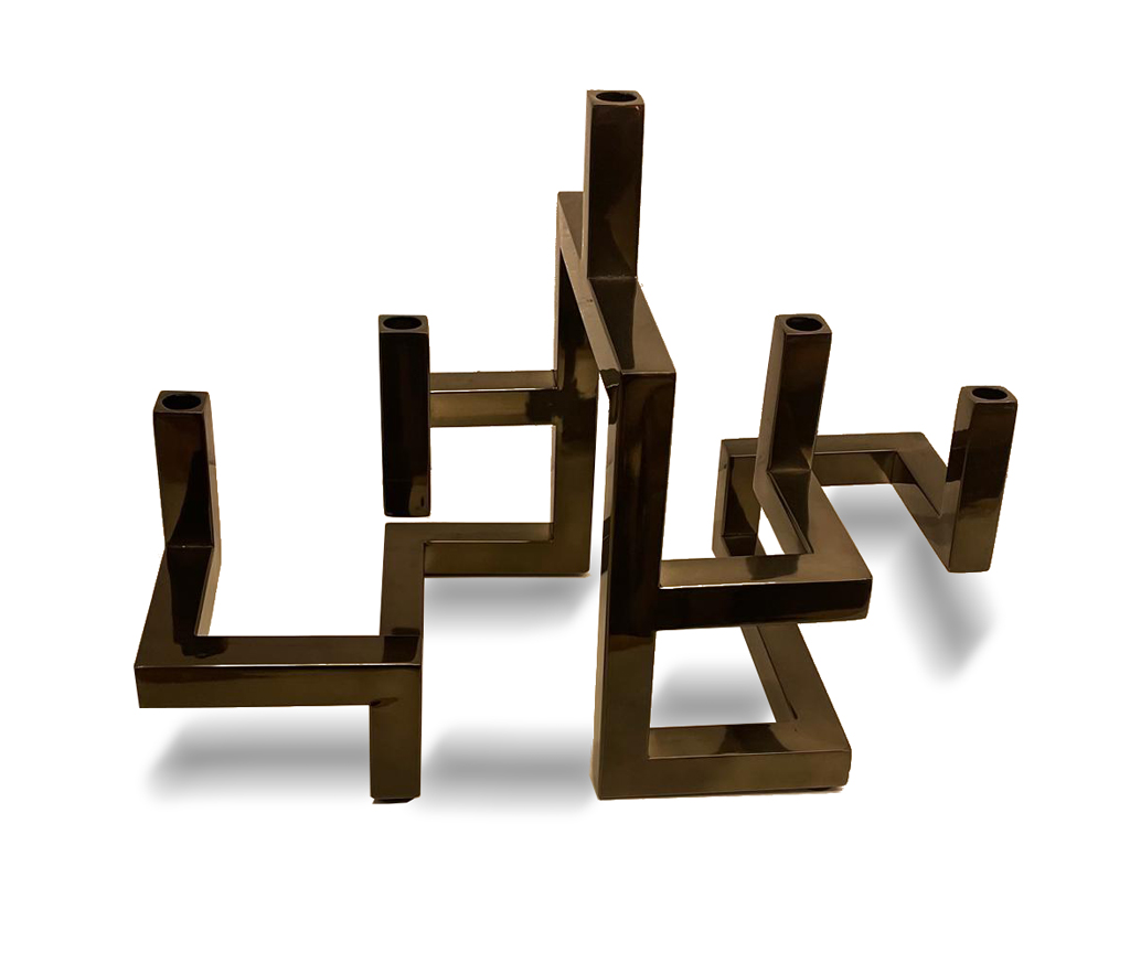 Candle holder smoke metal