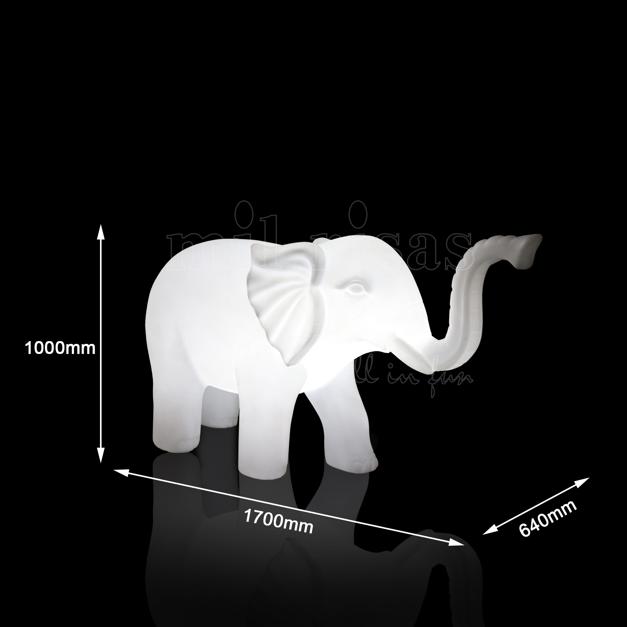 Festival Decorative Glowing Elephant Light