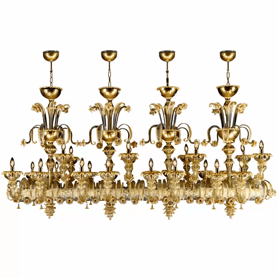 Murano glass chandelier(Arca d'oro)