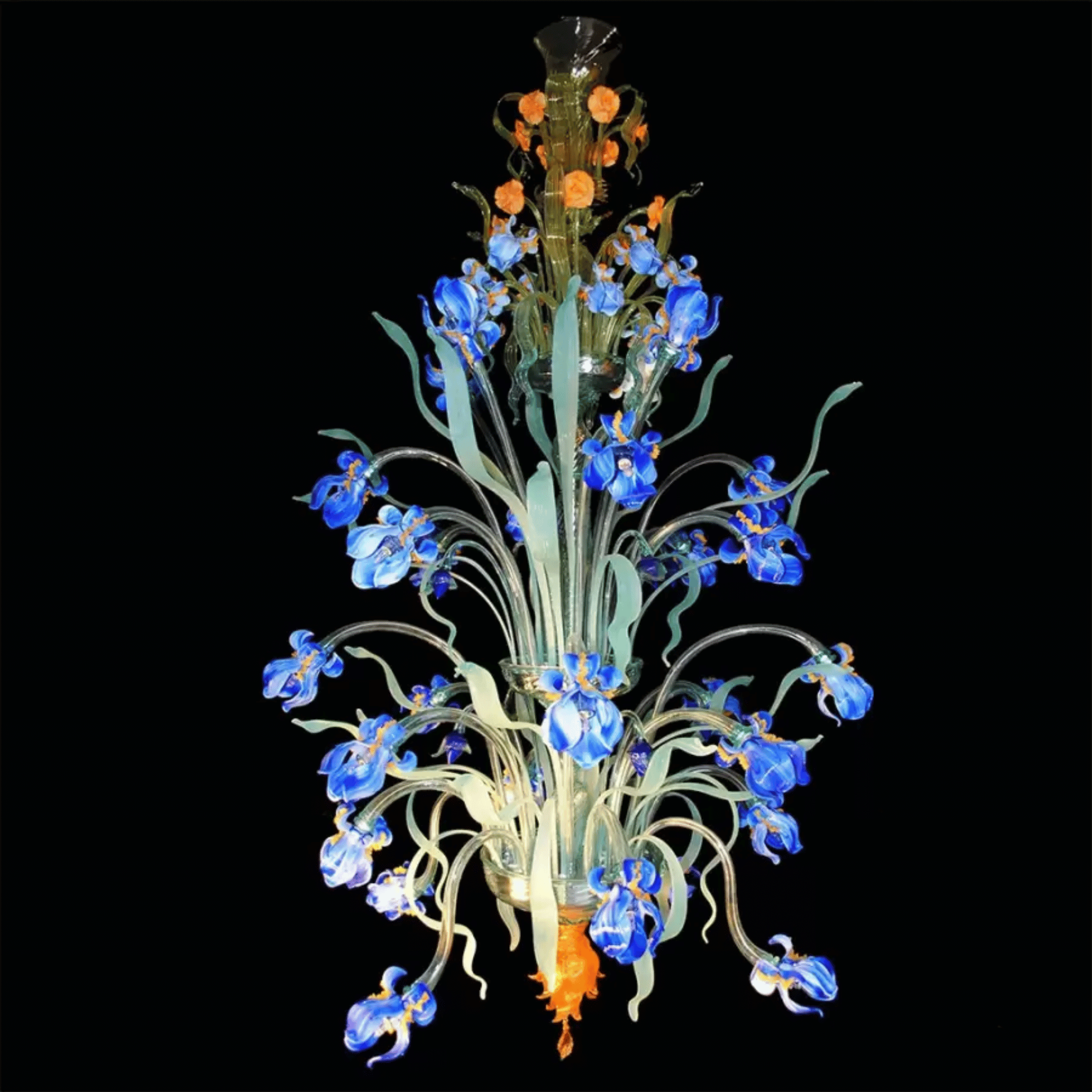 Murano glass chandelier(Iris Van Gogh 28)
