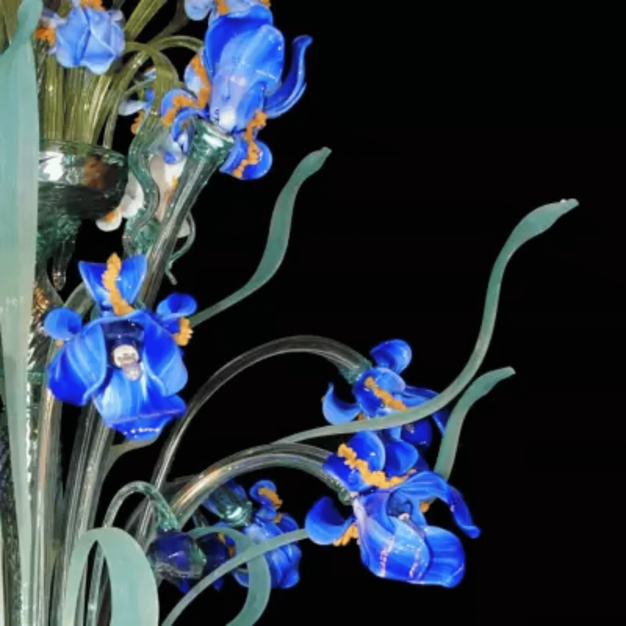 Murano glass chandelier(Iris Van Gogh 28)