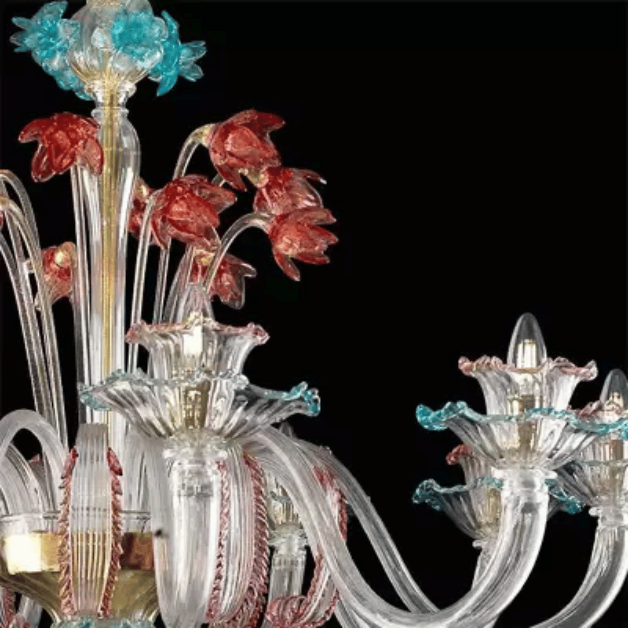 Murano glass chandelier(Pompei)