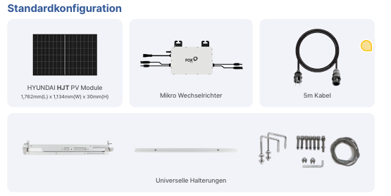 Hyundai Solar Kit Plug and Play!  balcony or garden.