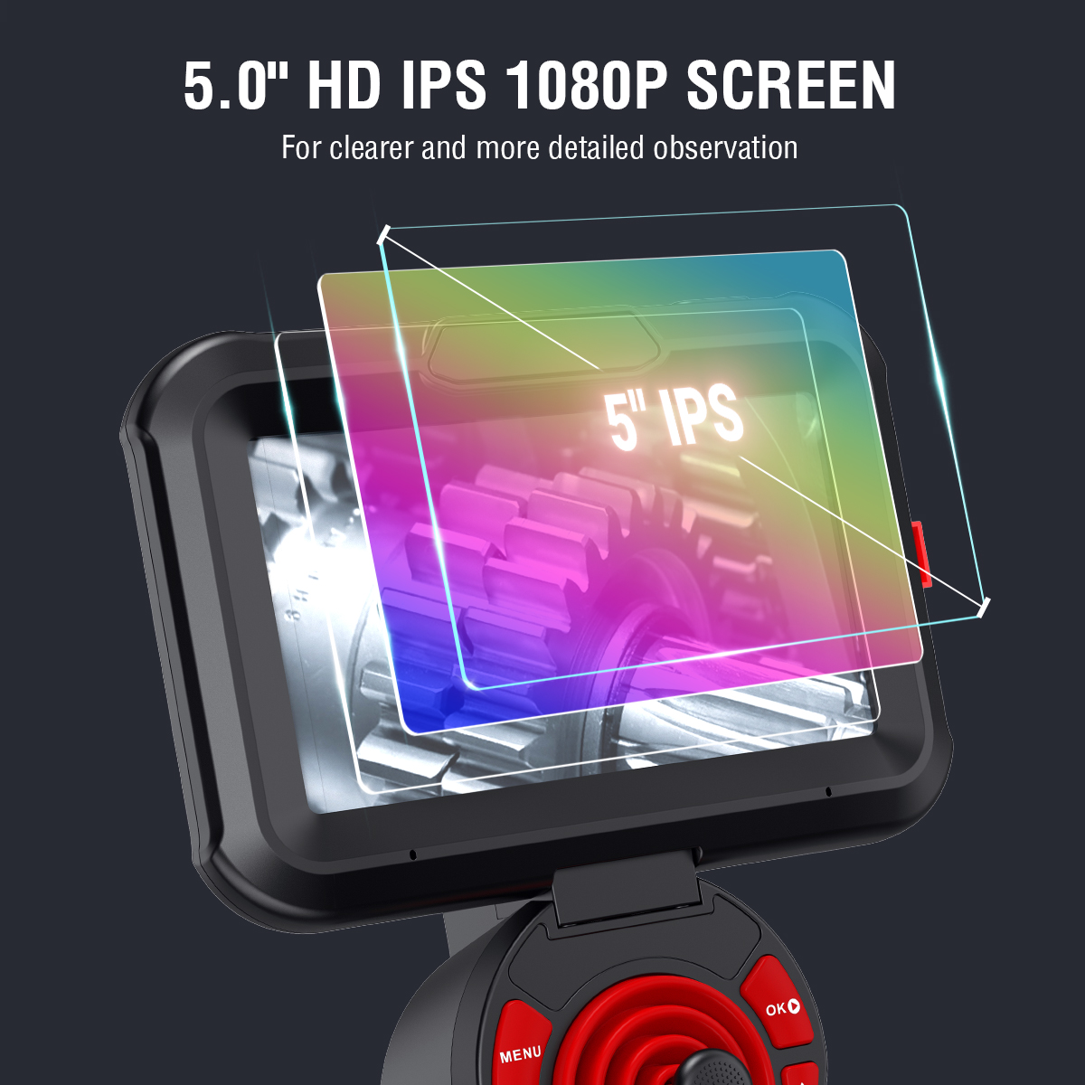Profession 360 Degree Articulating Borescope Inspection Camera Intrinsically Safe Endoscope for Turbine Engine Inspection