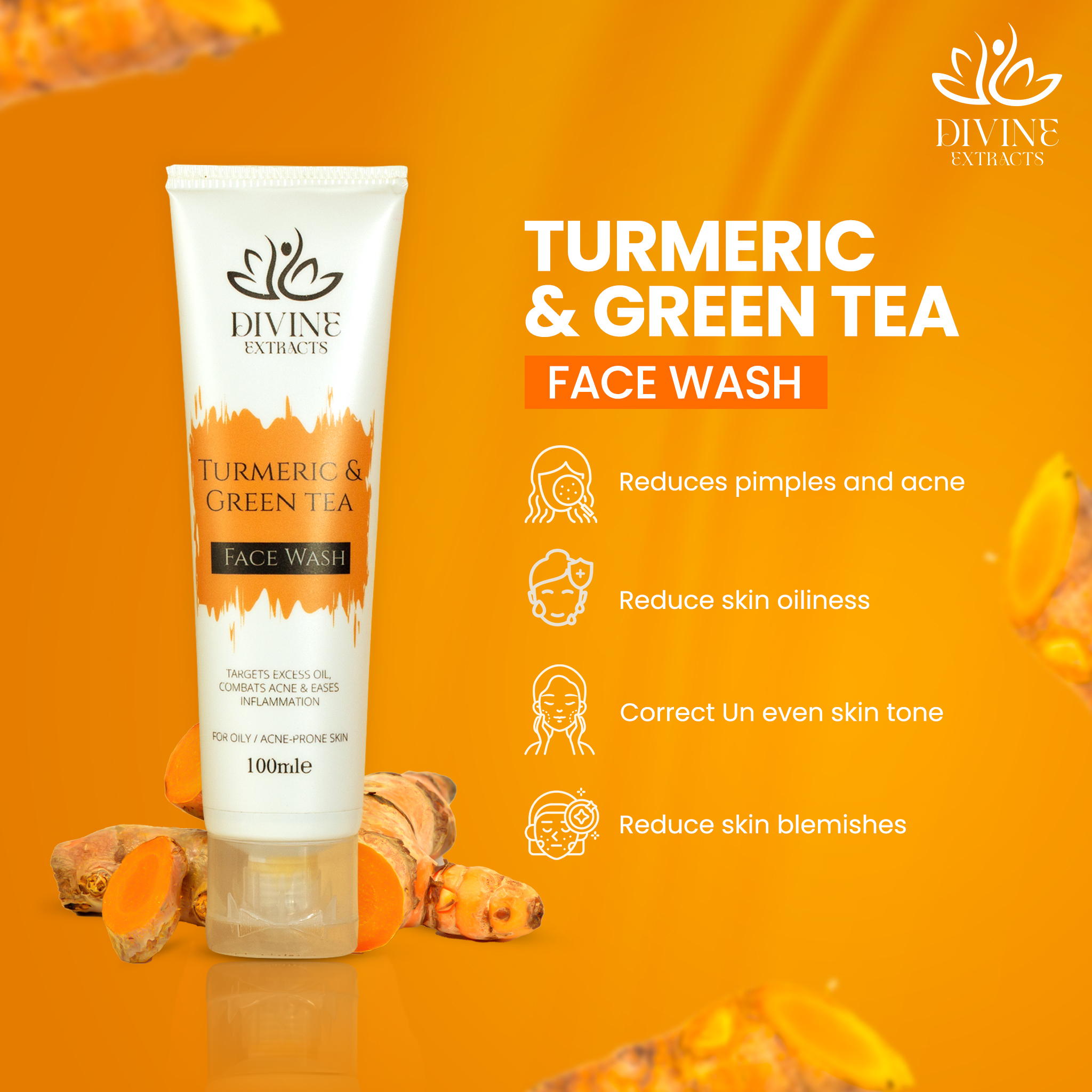 Turmeric and Green Tea Facewash