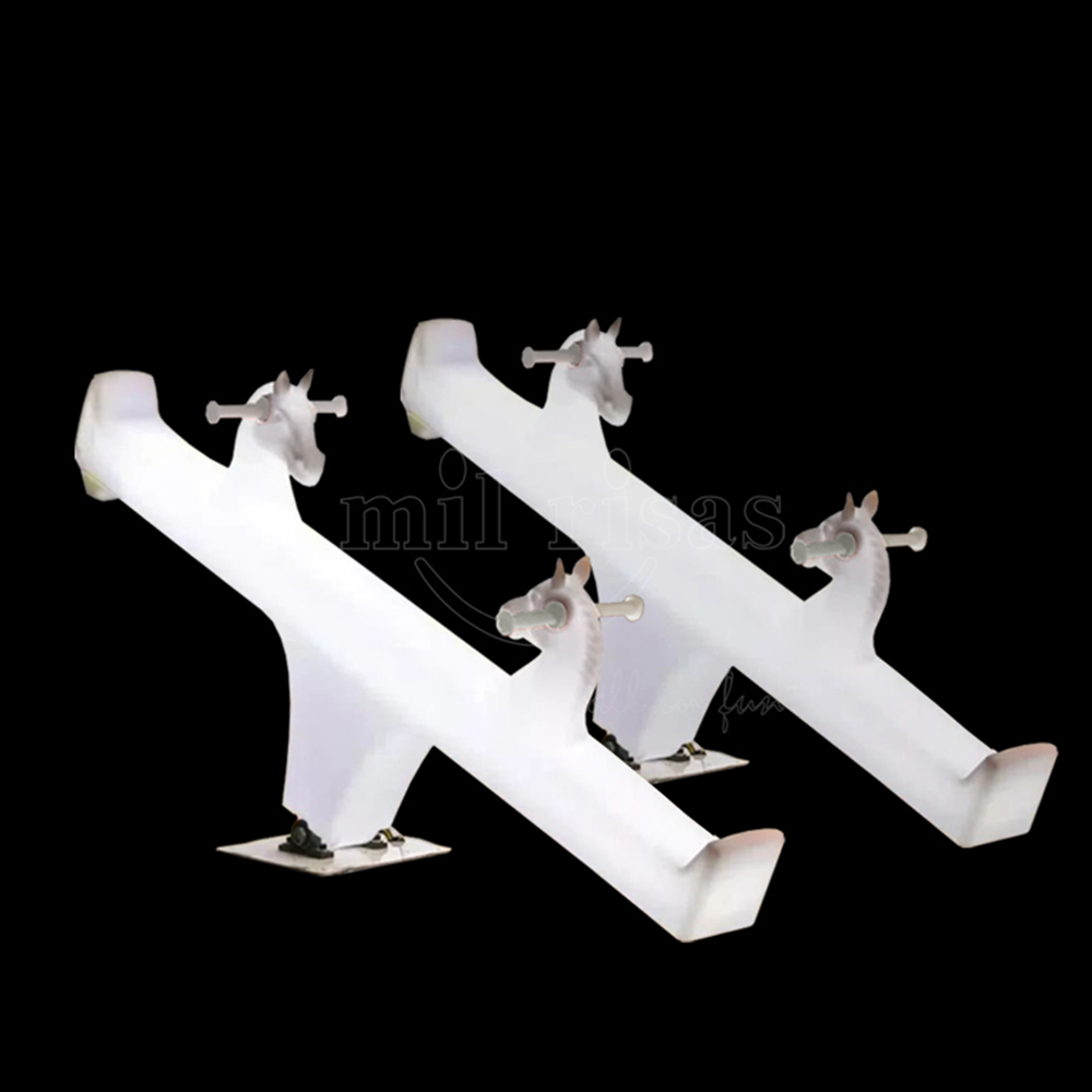 Horse Head Square Armrest Glowing Seesaws For Wholesale