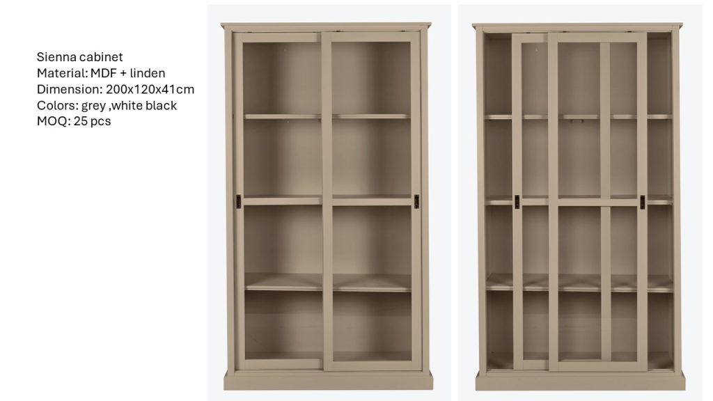 Sienna cabinet 2 doors