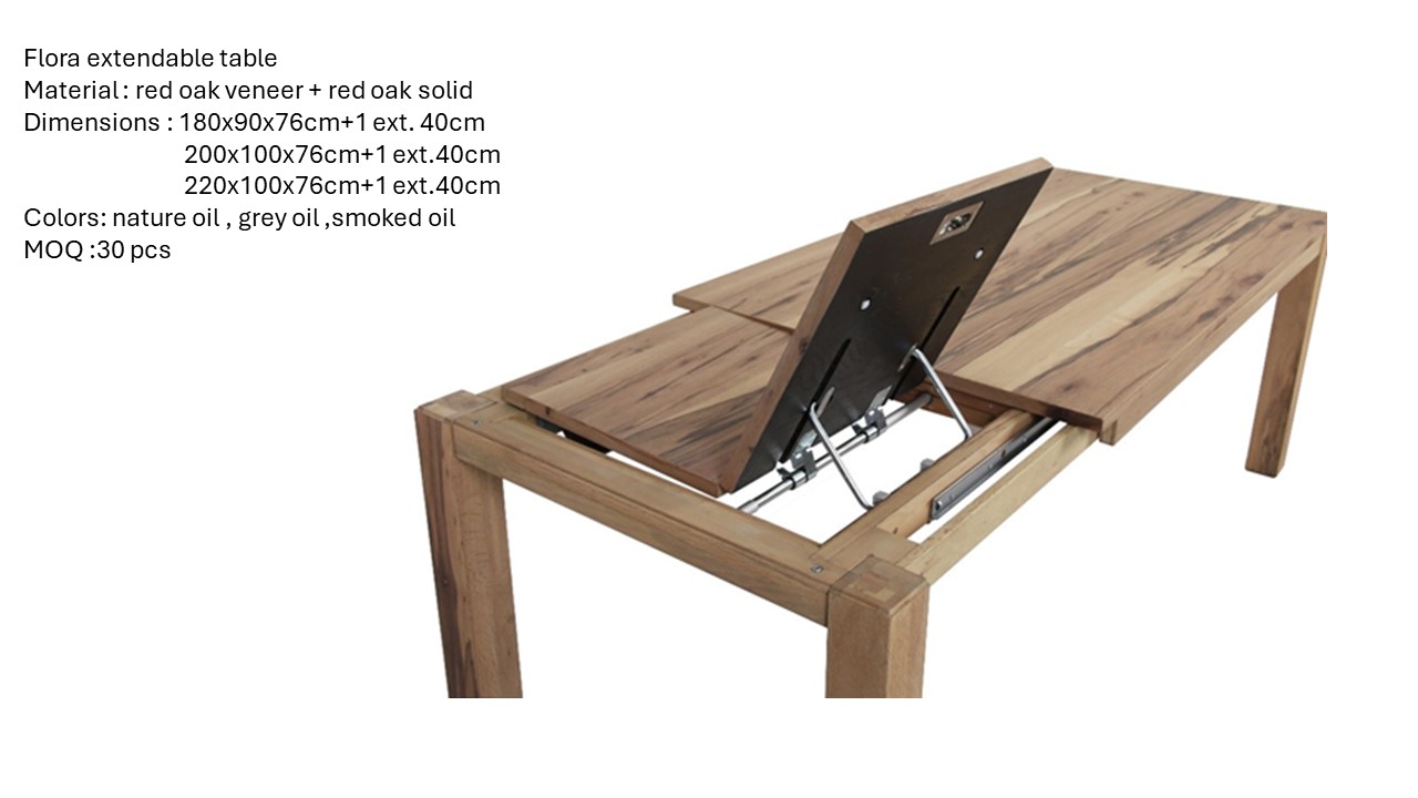 Flora extendable table