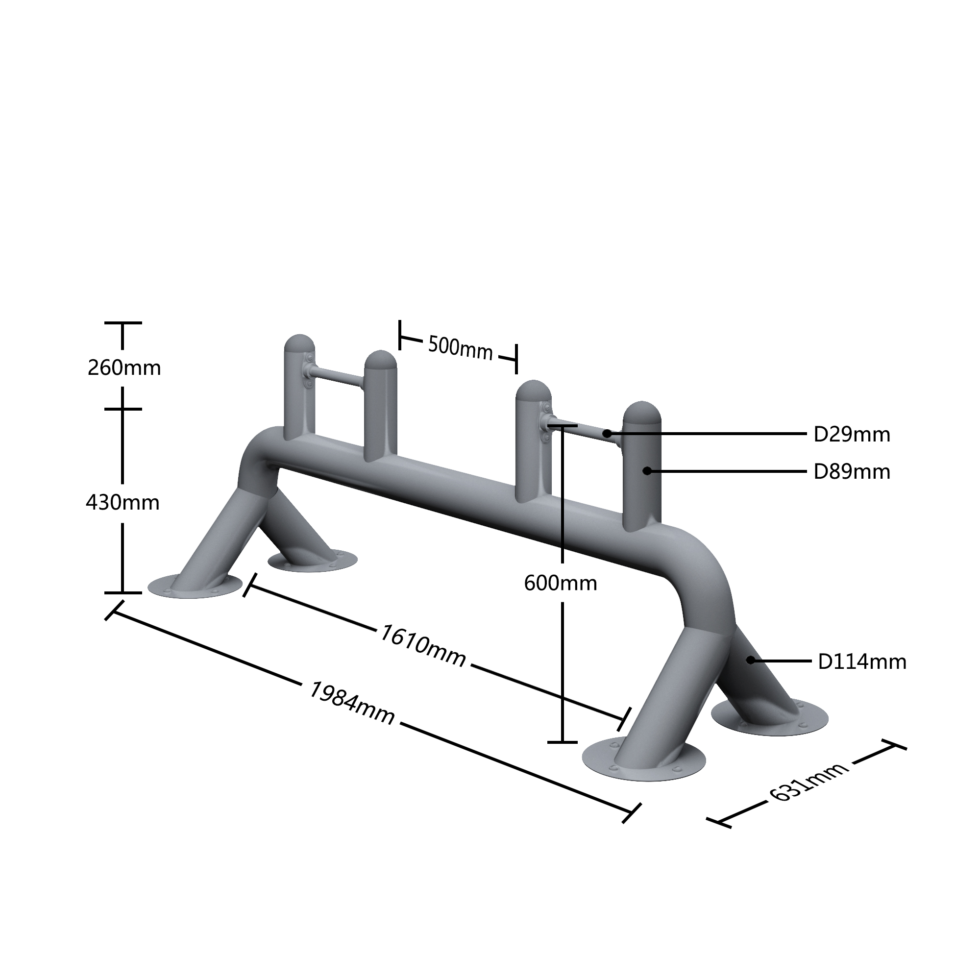 Twin LED Seesaw 4 M For Sale To Project And Event