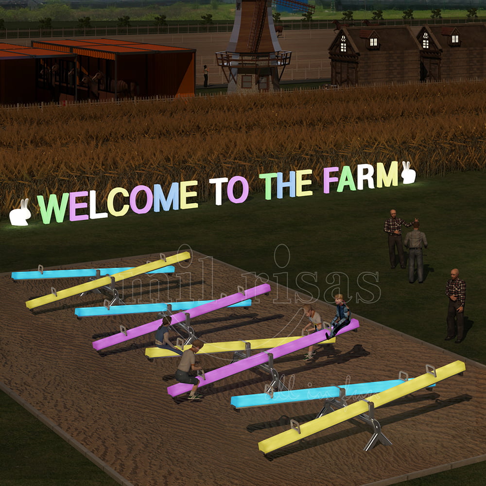Twin LED Seesaw 4 M For Sale To Project And Event