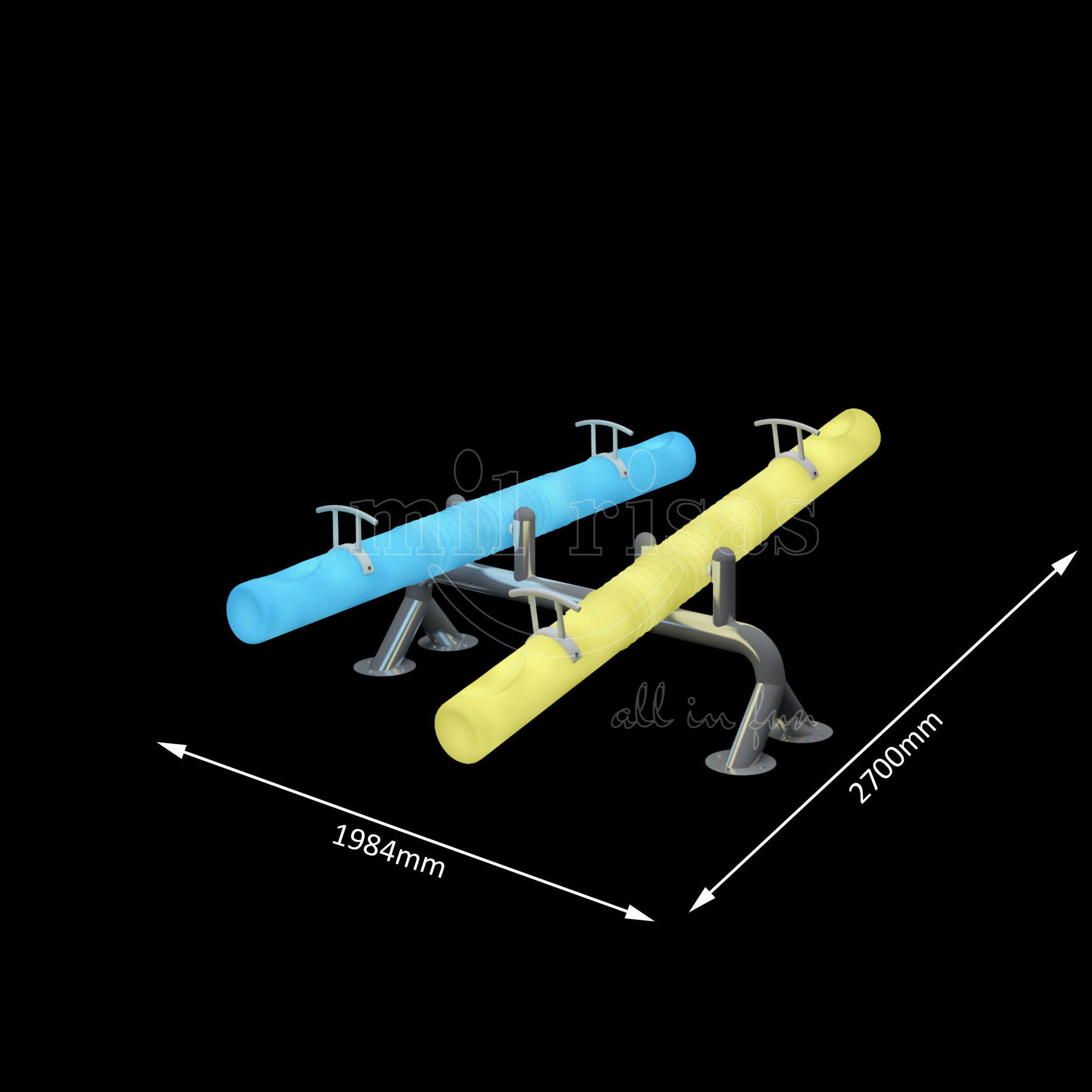 LED Double See-Saw 2.7m | Colorfuldeco
