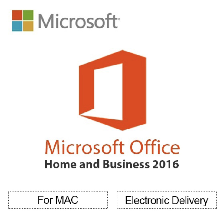 Microsoft Office 2016 Home and Business for 1 Mac -Lifetime License Download