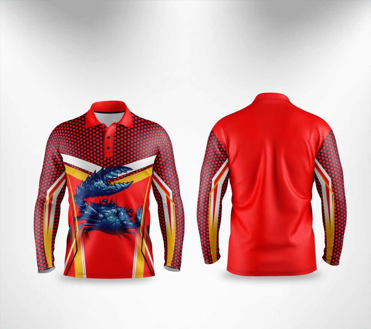 Sublimation Fishing Jersey Long Sleeve Polos