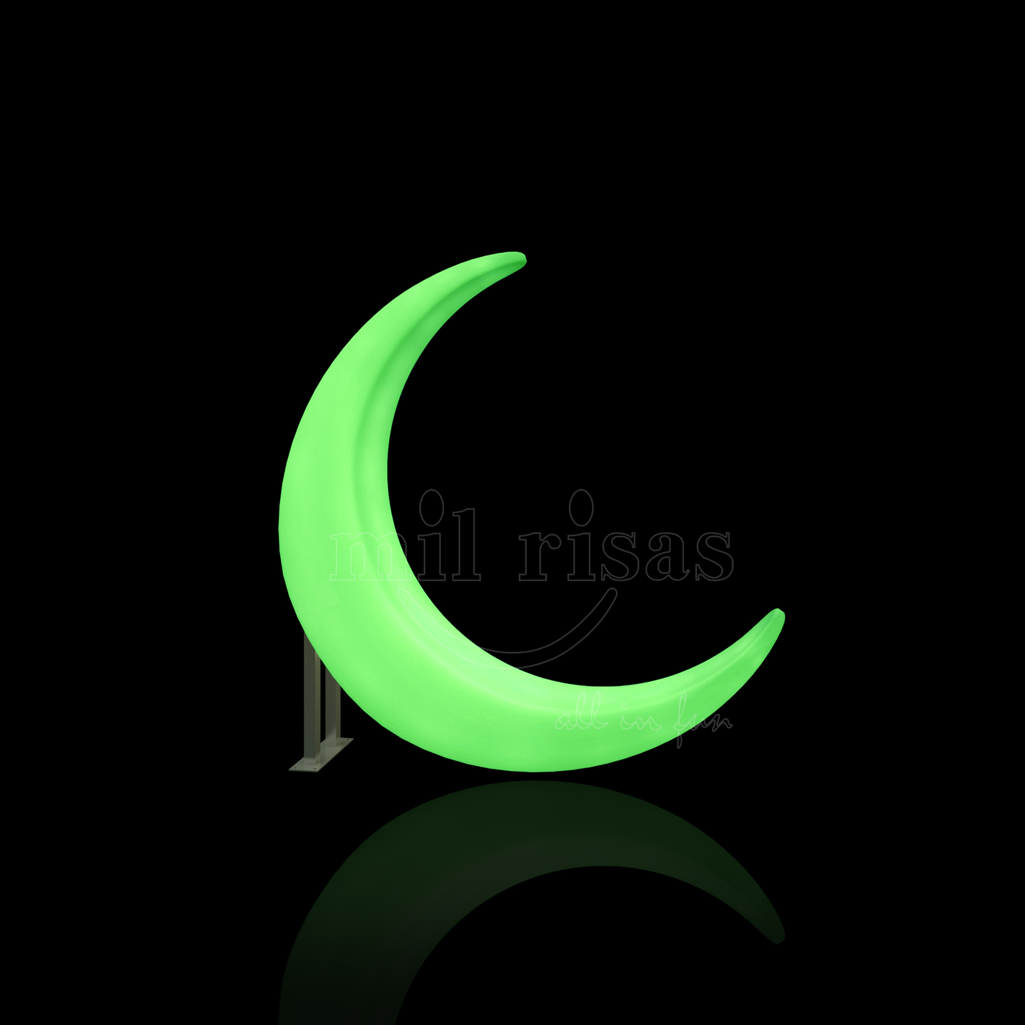 LED Half Moon Swings Chair