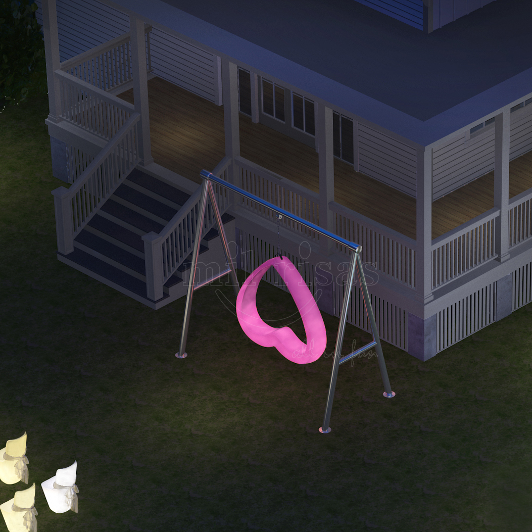 LED Double Swing Chair With Heart-shaped On Sale