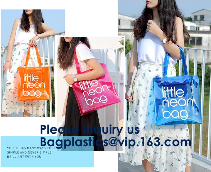 HOLOGRAPHIC NEON TOTE PVC BAG,VINYL SHOPPING SHOPPER,TOILETRY BIKINI SWIMWEAR BEACHWEAR WOMAN BAG