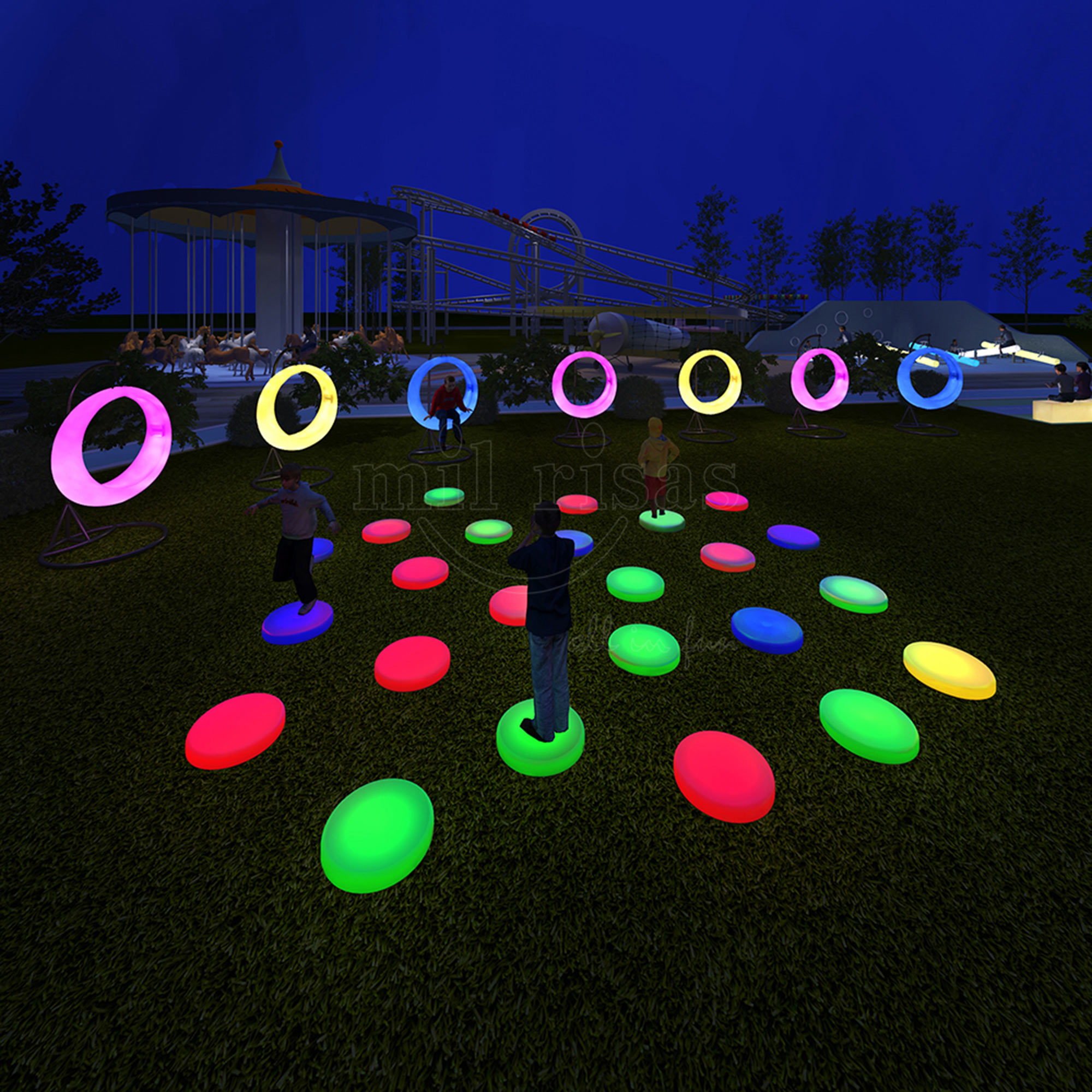 Interactive LED Floor Tiles