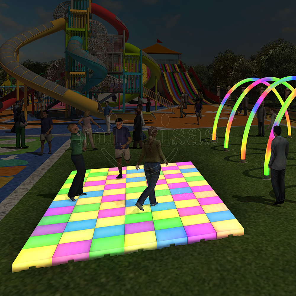 Square LED Dance Floor Lights With Buckles