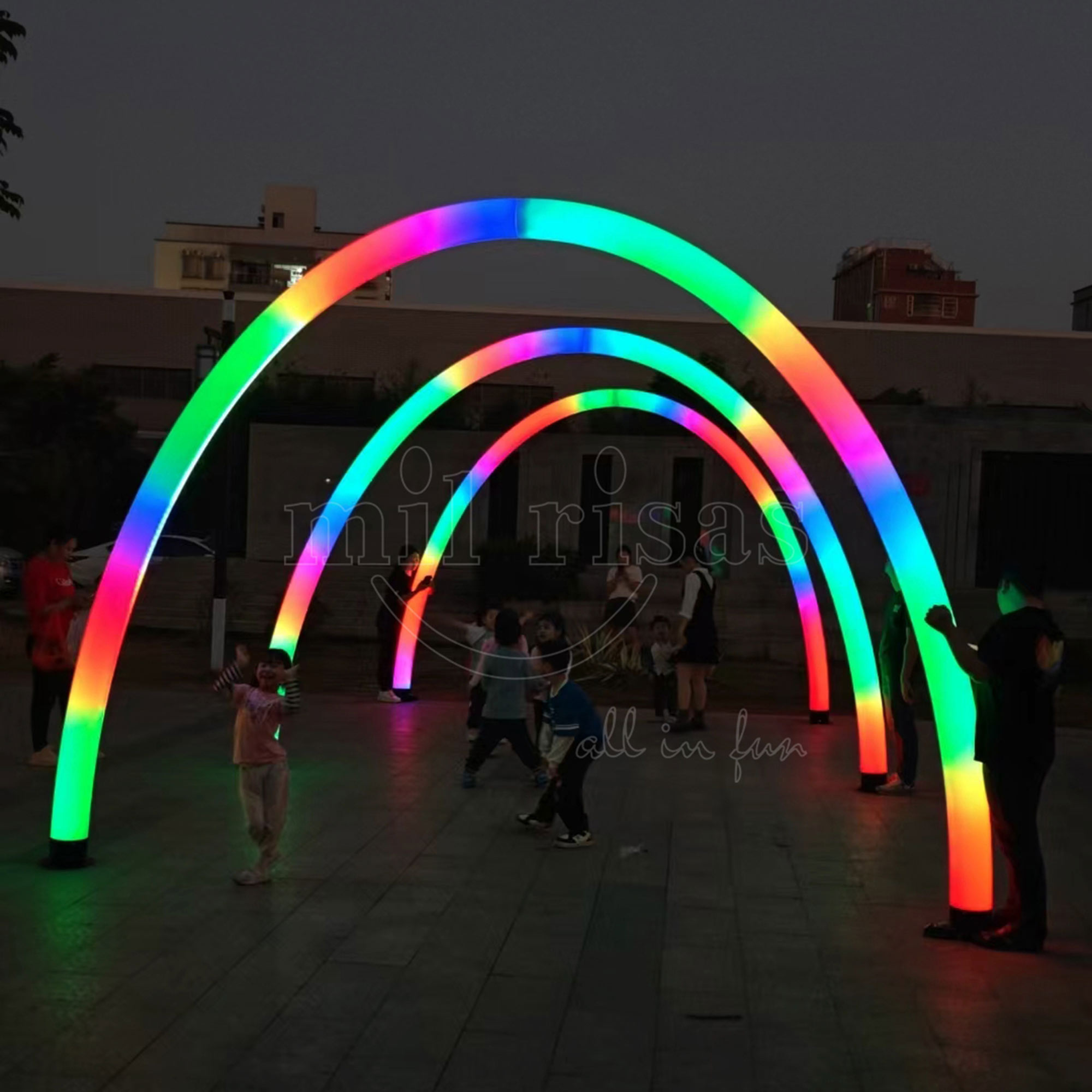 Rainbow Arch with RGB Lighting