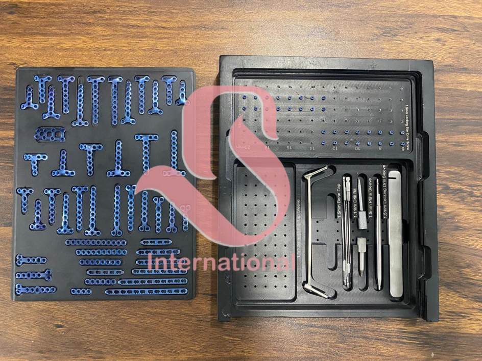 Mini Fragment System Titanium Plates & Screws Set – 1.5mm | Complete Surgical Kit with Instruments | Also Available in 2.0mm, 2.5mm, 2.7mm