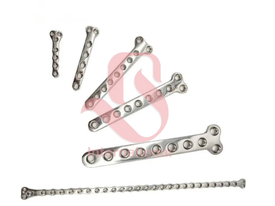 Complete Orthopedic Reconstruction and Trauma Plate Set with Sterilized Aluminum Case