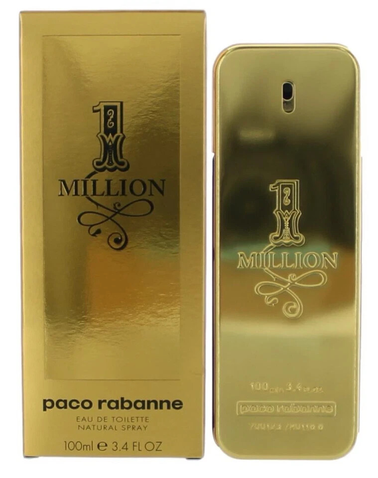 1 One Million by Paco Rabanne 3.3 / 3.4 oz Cologne for Men New In Box
