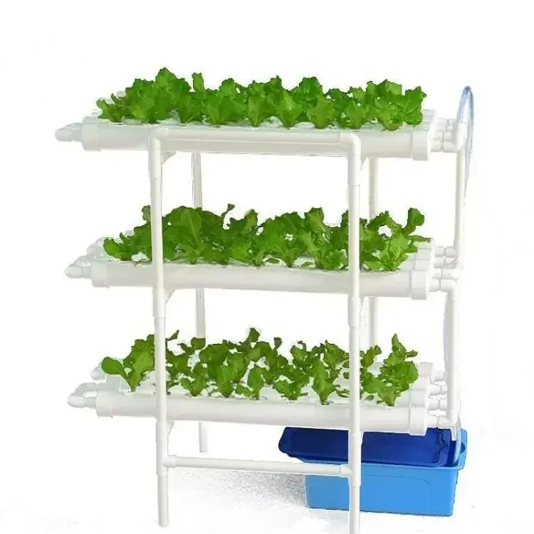 108 Holes Pipe Grow Kit NFT Indoor Greenhouse Planting Box Gardening System Nursery Pot Hydroponic Rack