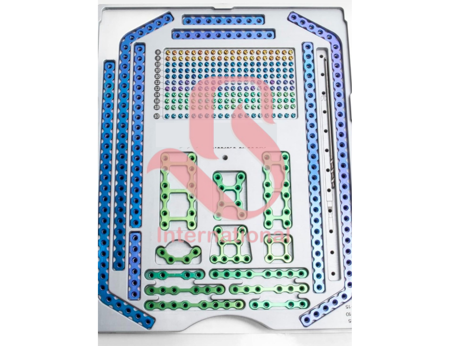 Sternum Fixation Titanium Chest Rib Plates 2.4mm Surgical Orthopedic Set Screws