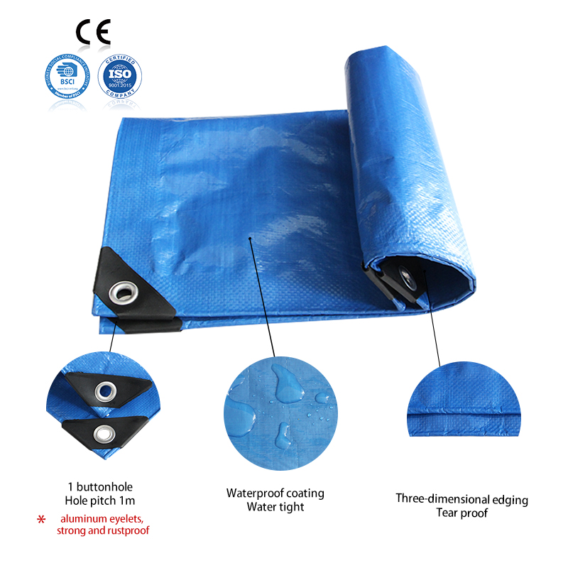Tarpaulin Woven Sheets Plain Polyethylene UV Protection Waterproof Tarpaulin for Car Waterproof Tarp