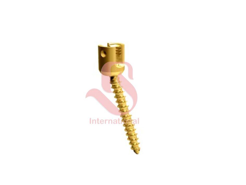 Pedicle Spine Screws with Orthopedic Spine Rods & Screw Cap Set – Complete Tray System