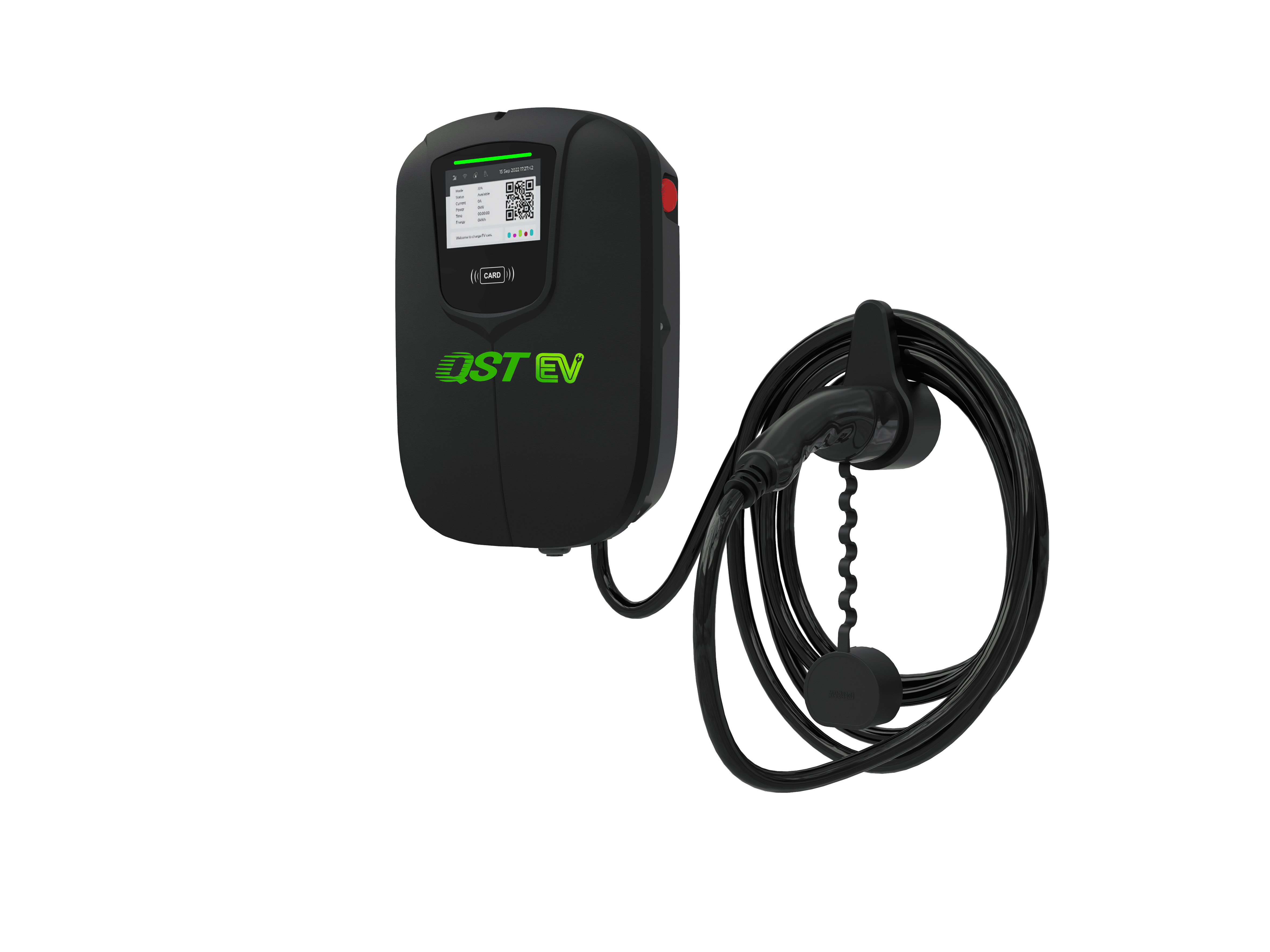 QSTEV-AI-CDR AC OCPP Commercial Charger Compact and Powerful EV charger Solution