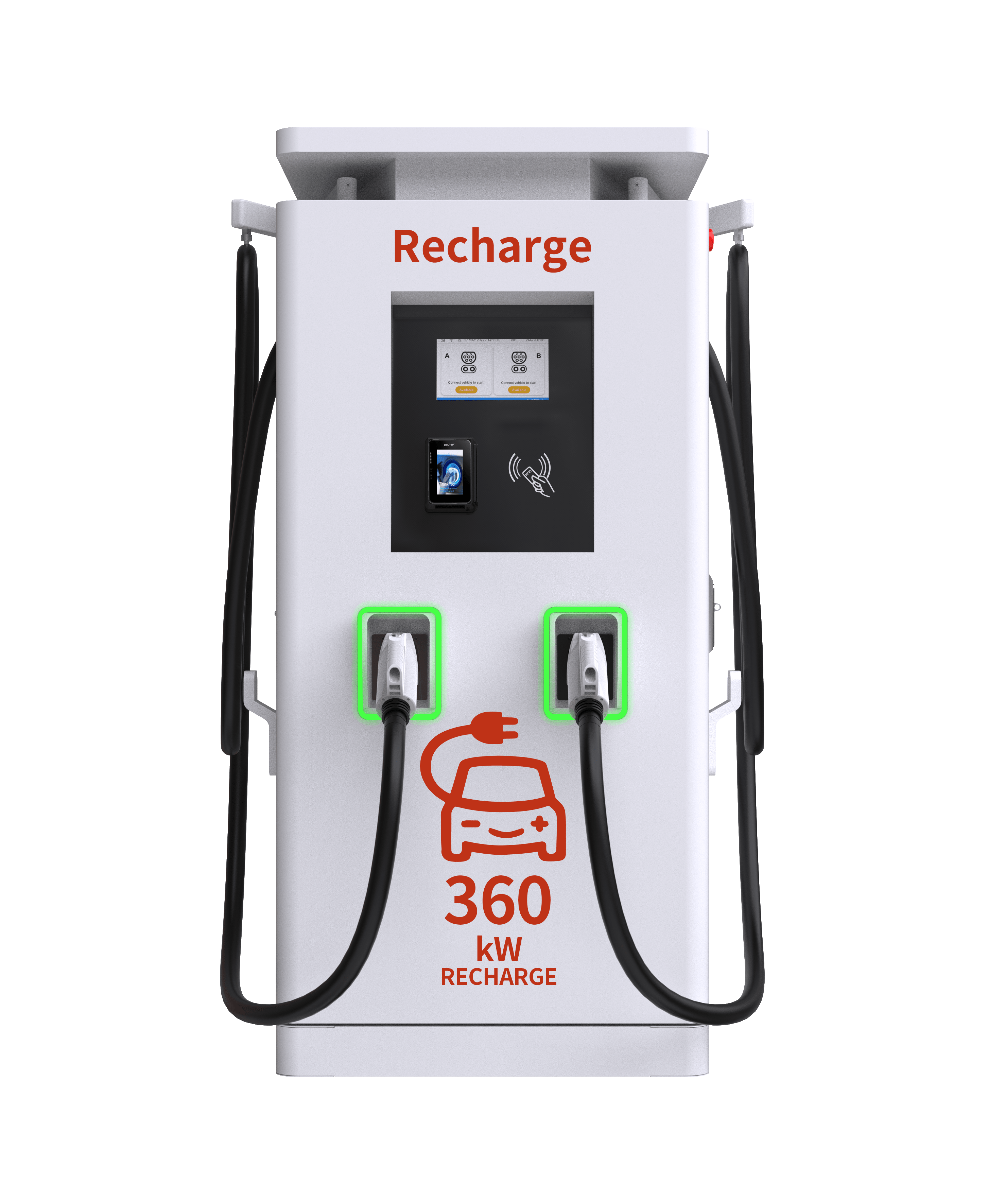 QSTEV-AI-BL2D Fast DC charging (320 to 480kW) Double Gun with balancing cable system