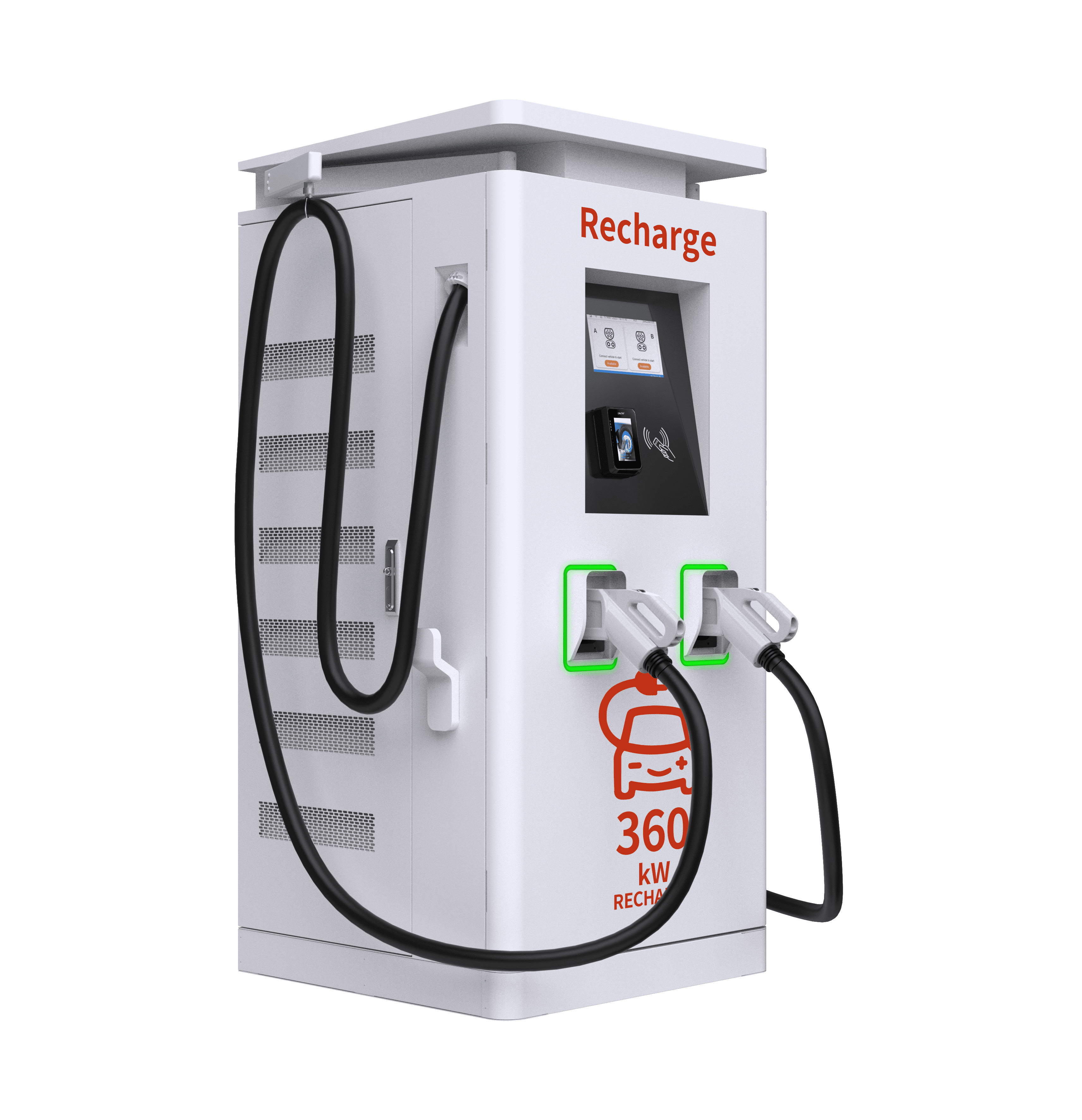 QSTEV-AI-BL2D Fast DC charging (320 to 480kW) Double Gun with balancing cable system