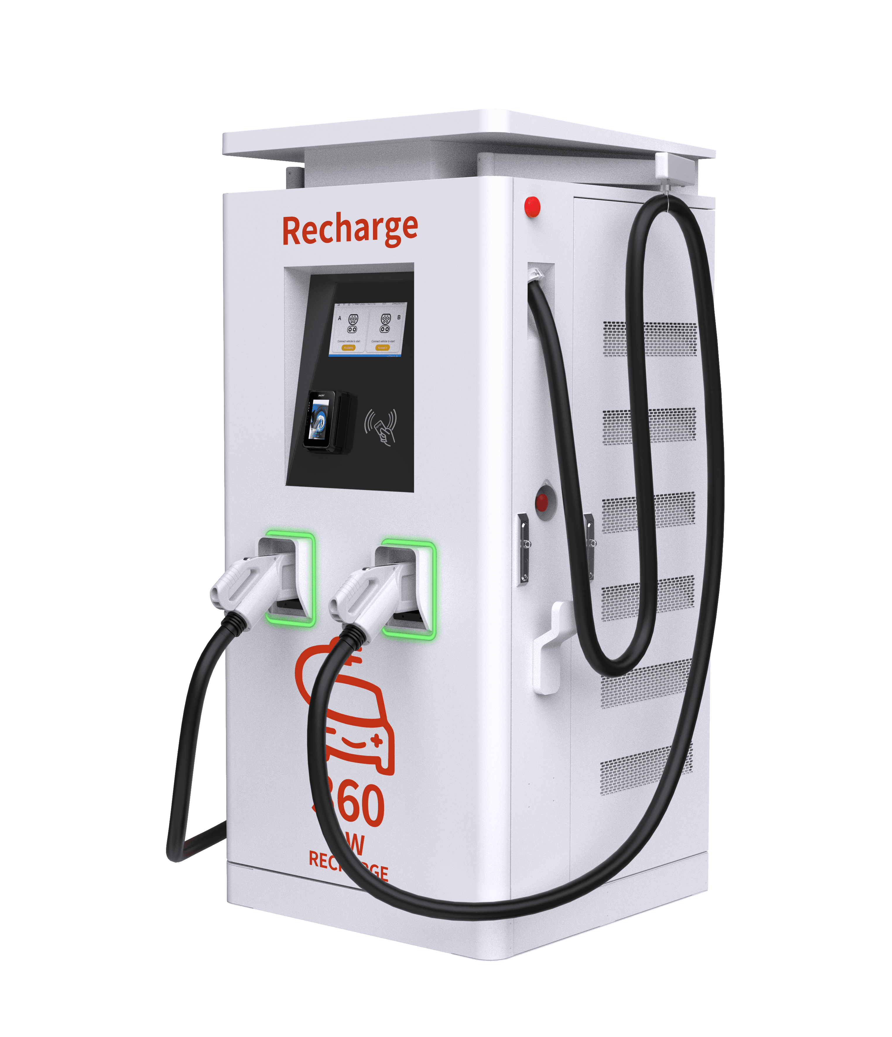 QSTEV-AI-BL2D Fast DC charging (320 to 480kW) Double Gun with balancing cable system