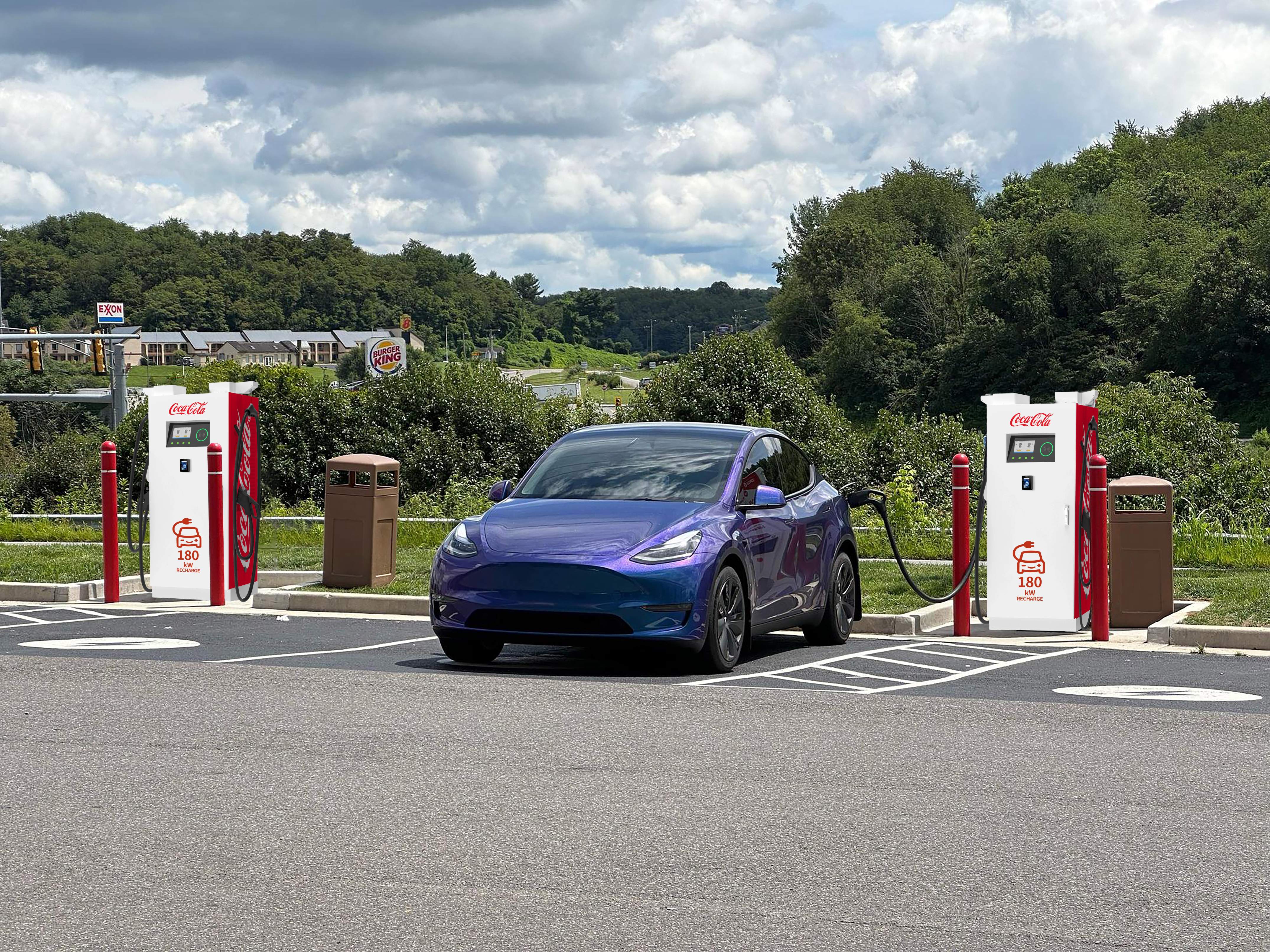 QSTEV-AI-DCBLK Fast DC charging (120 to 240kW) Double Gun with Fix balancing cable system, Safe, compact, and user-friendly