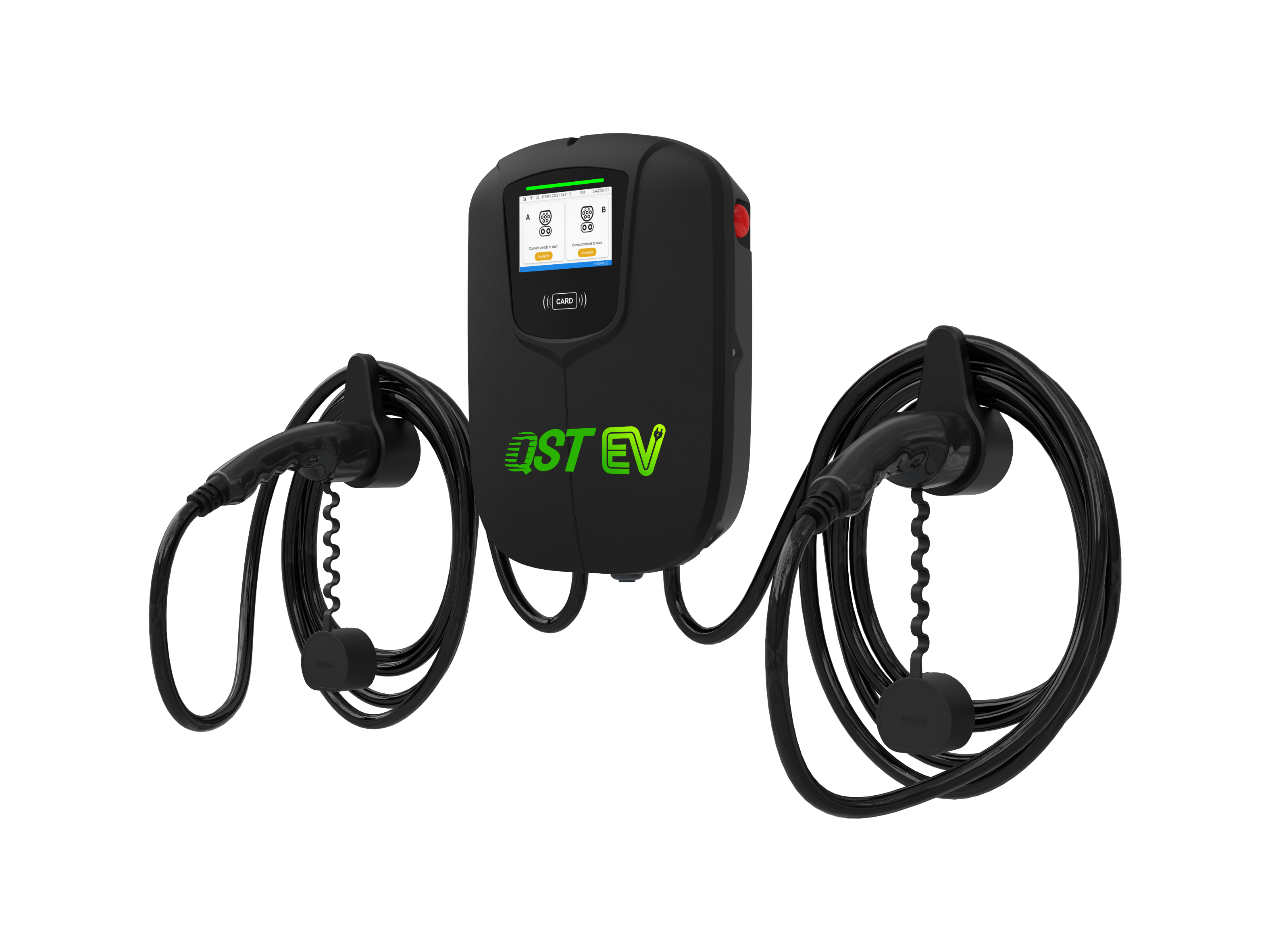 QSTEV-AI-CDRD Charger: Compact, Dual, and Powerful EV Solution