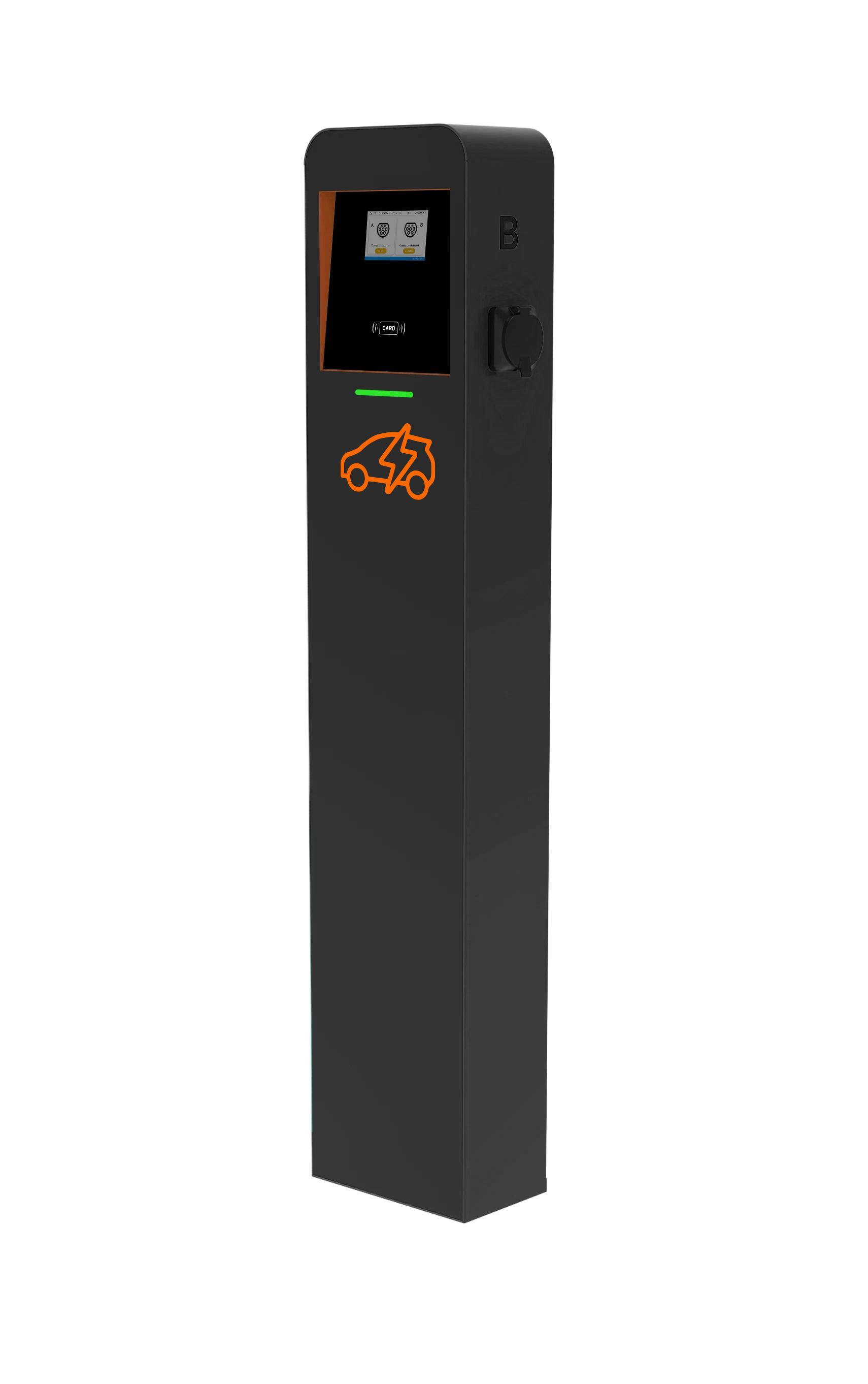 QSTEV-AI-CDRDT Twin Pedestal Public Series EV AC charger