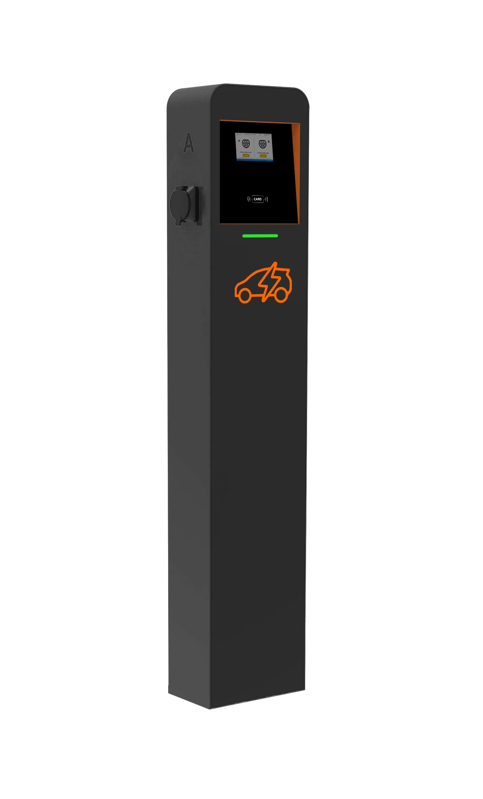 QSTEV-AI-CDRDT Twin Pedestal Public Series EV AC charger