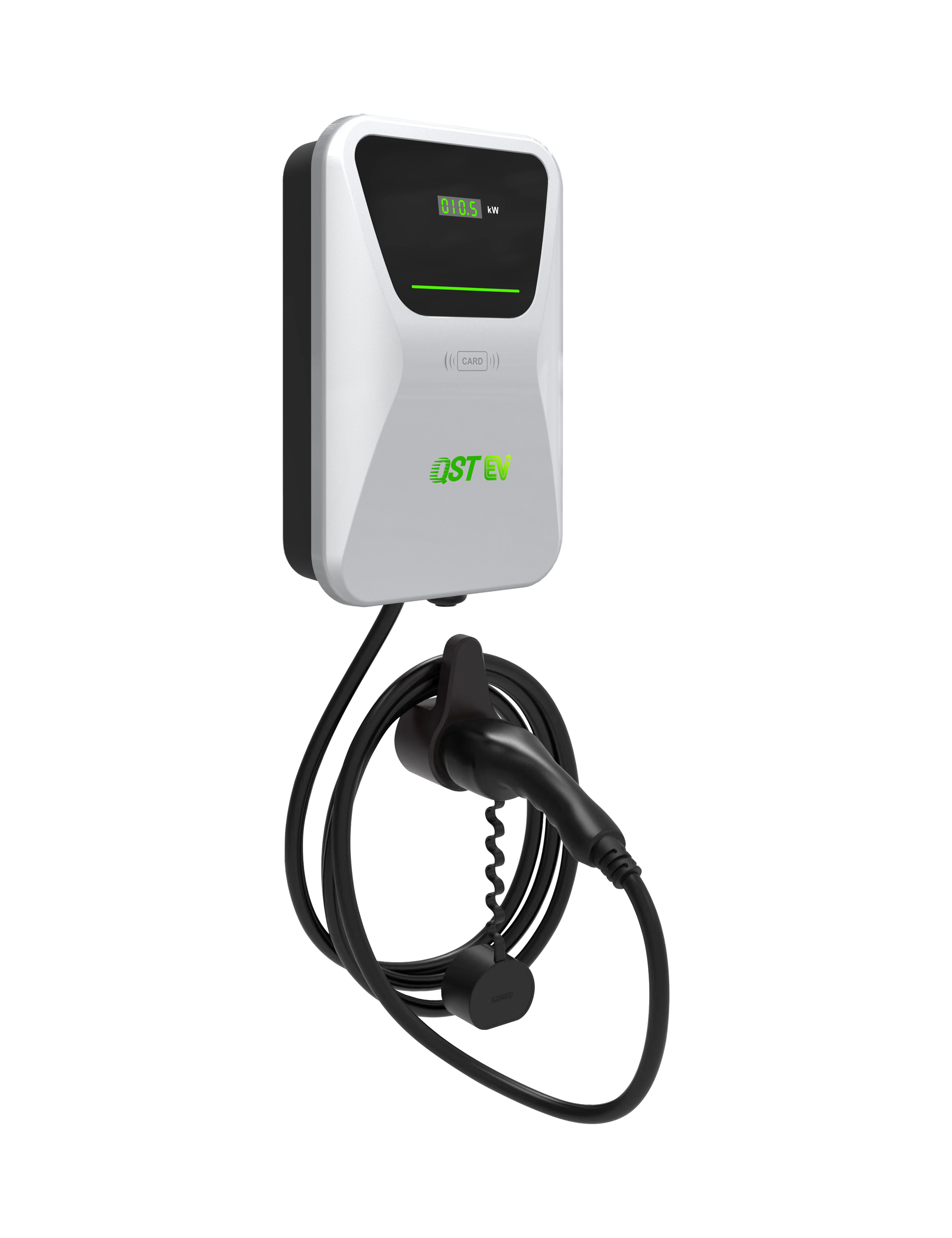 QSTEV-AI-FLS Type 2 22kW EV Home Intelligent Charging LED with DLM