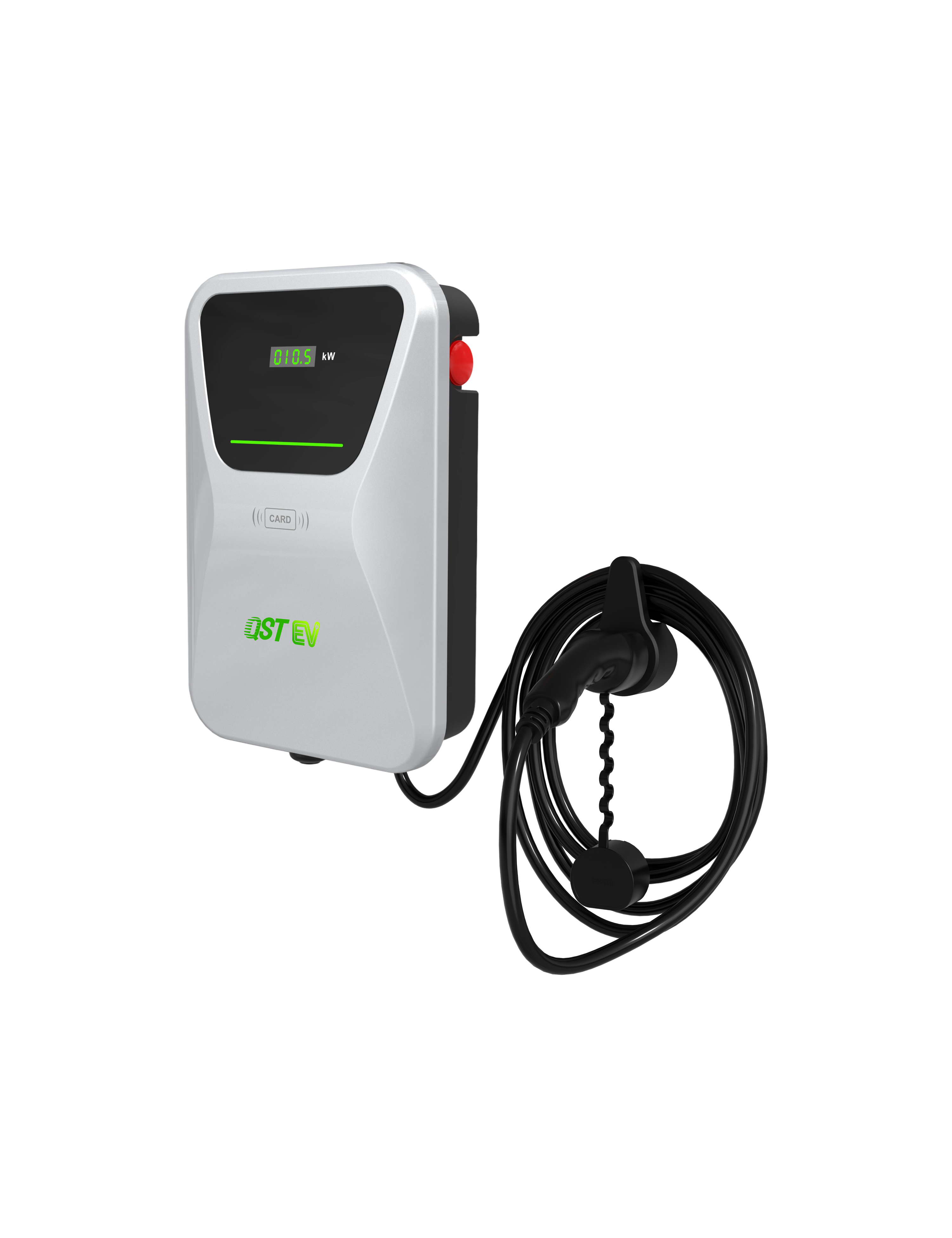 QSTEV-AI-FLS Type 2 22kW EV Home Intelligent Charging LED with DLM