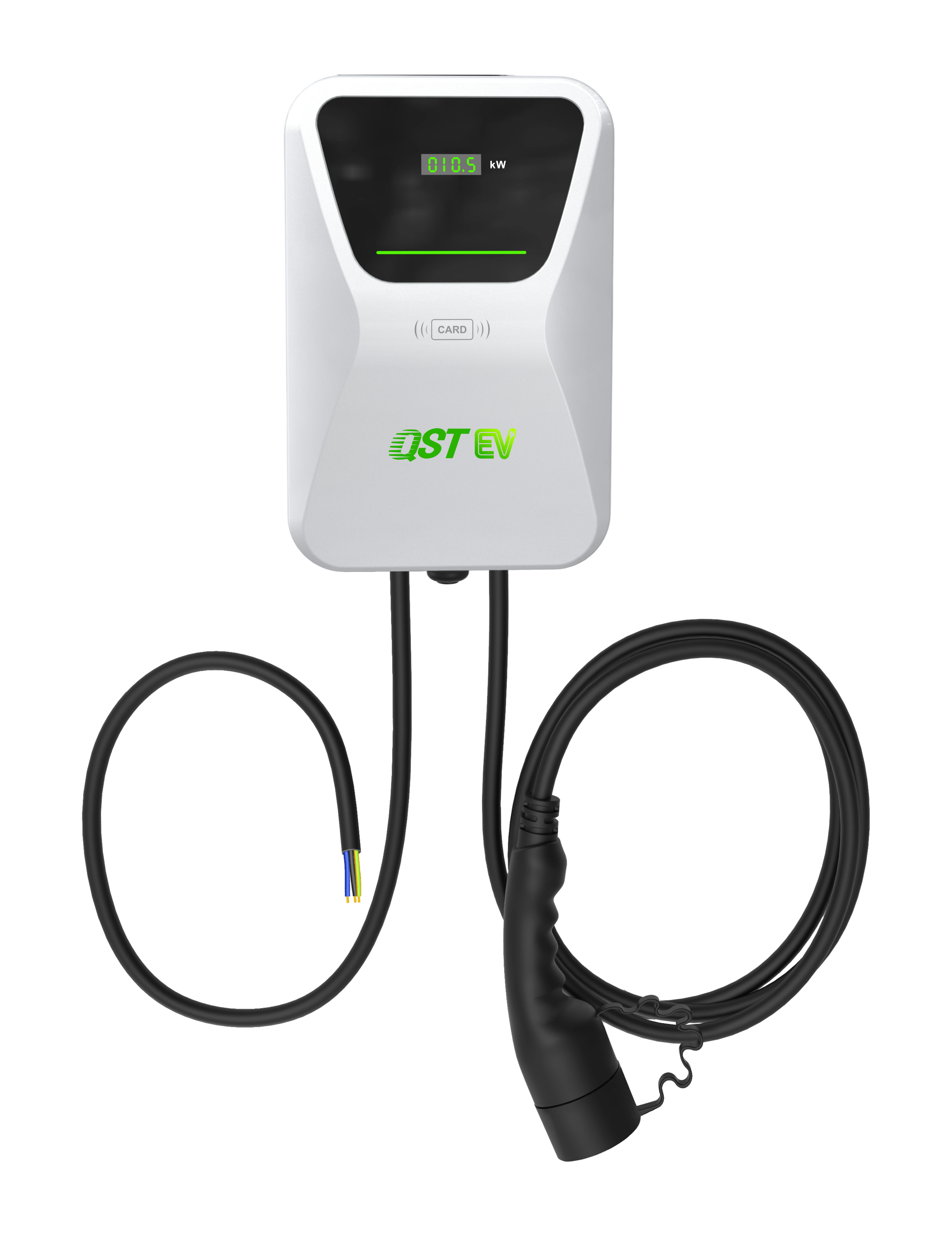 QSTEV-AI-FLS Type 2 22kW EV Home Intelligent Charging LED with DLM
