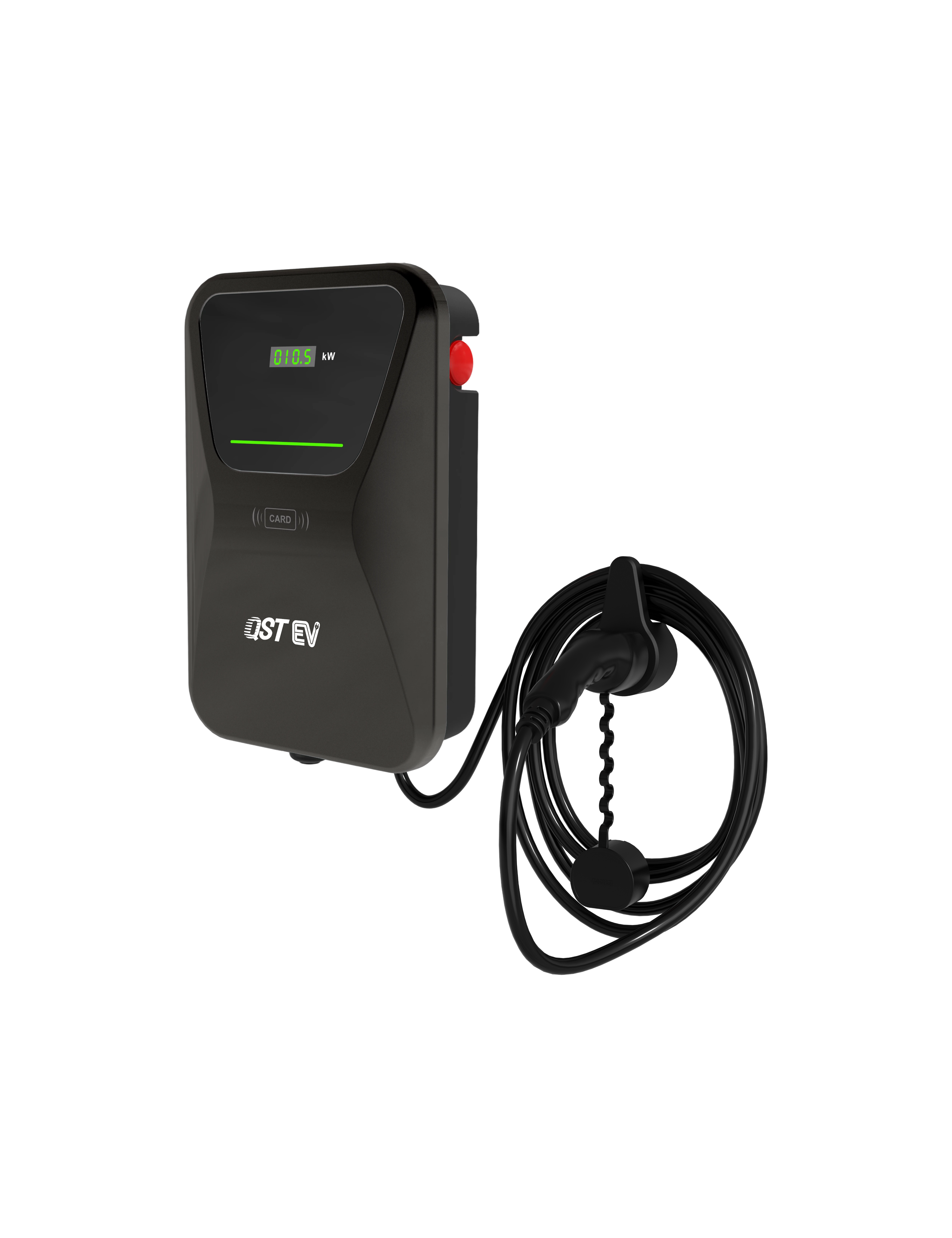 QSTEV-AI-FLS Type 2 22kW EV Home Intelligent Charging LED with DLM