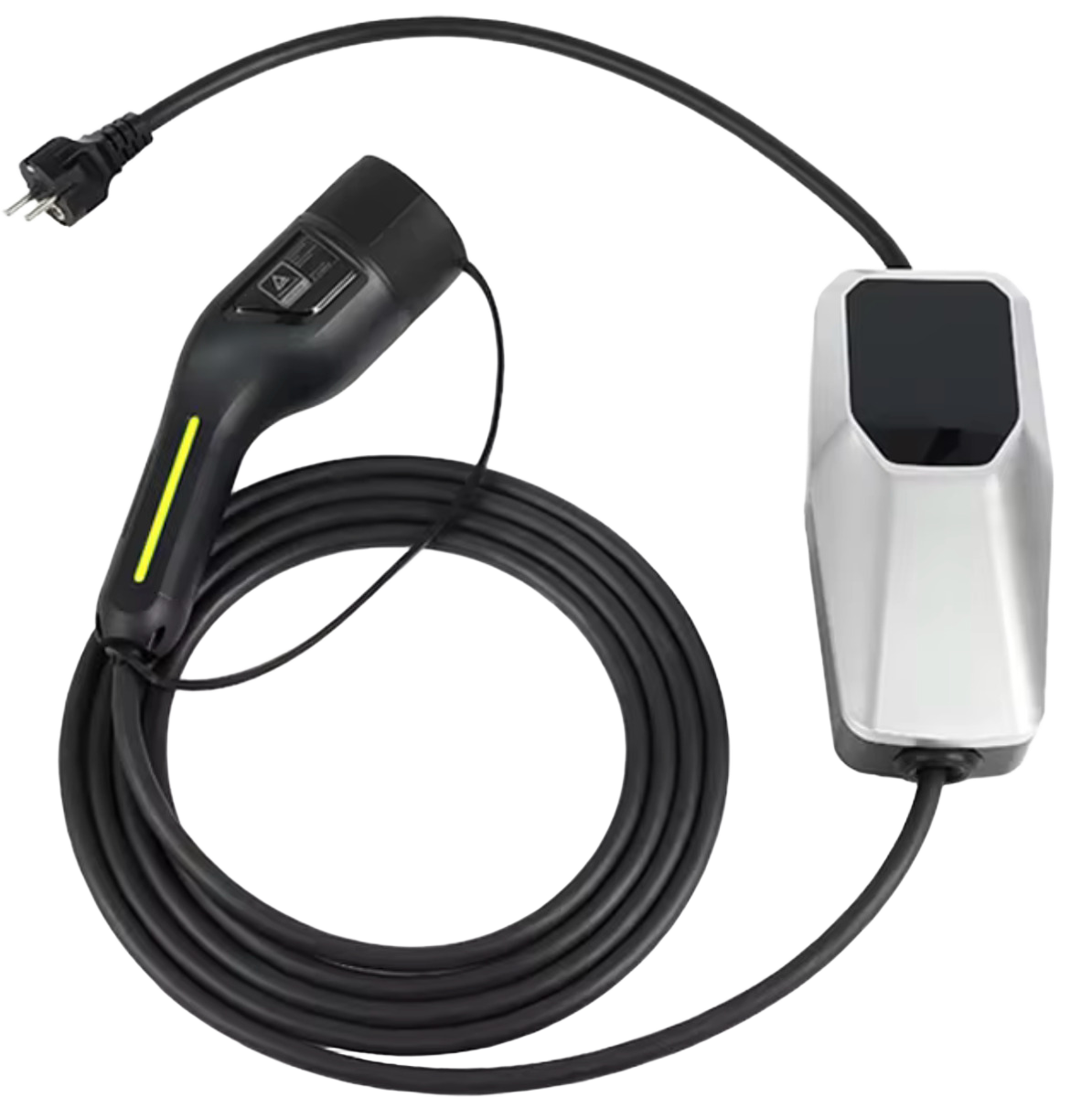 QSTEV-AI-PO: Portable 3.68 kW EV Charger with LCD Display